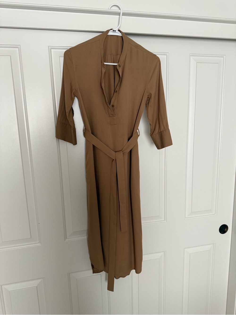 Tan Midi Dress